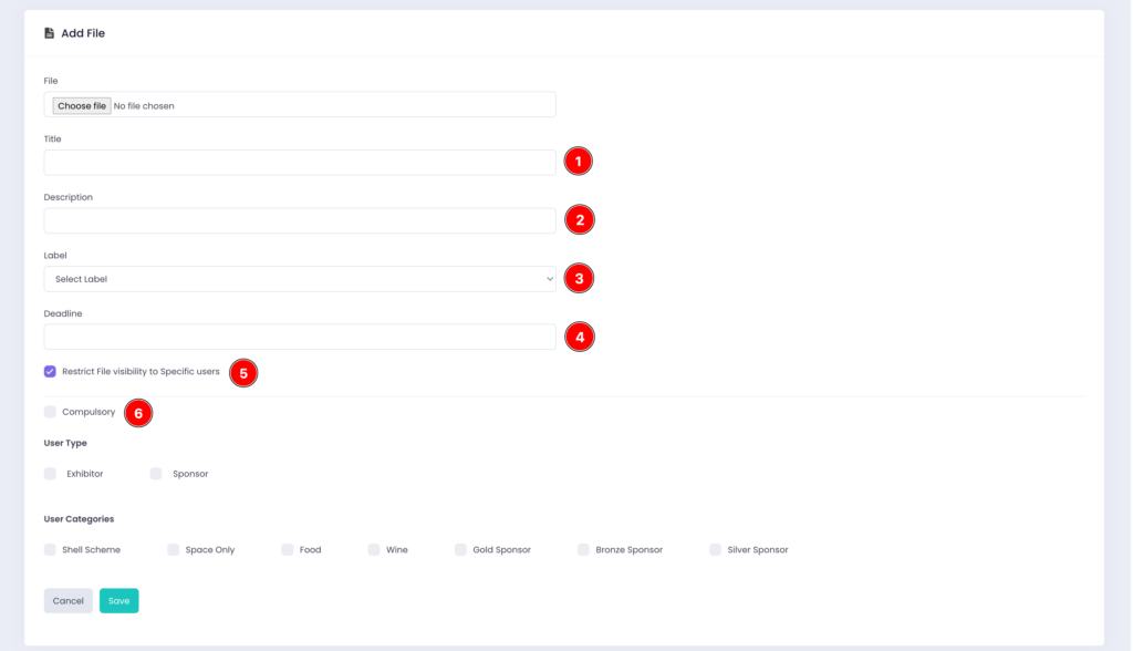 Upload File Configuration